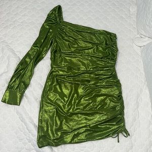 Adelyn Rae green shimmer dress size S WORN ONCE!!